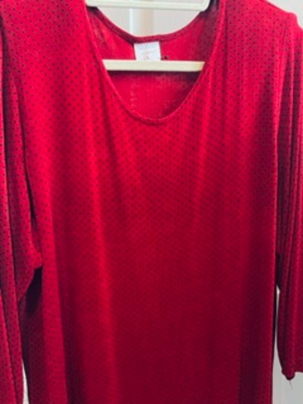 Red with black dots top